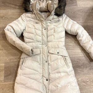 Laundry By Shelli Segal Ivory Quilted Jacket
